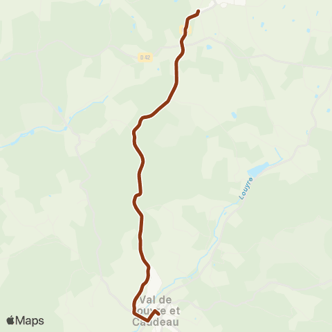 Péribus Ligne P17-1 map