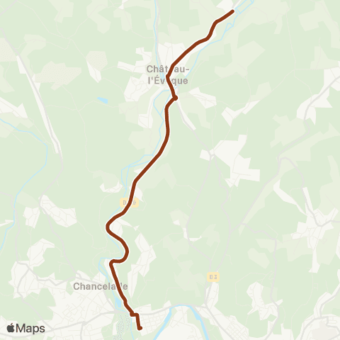 Péribus Ligne S06 map