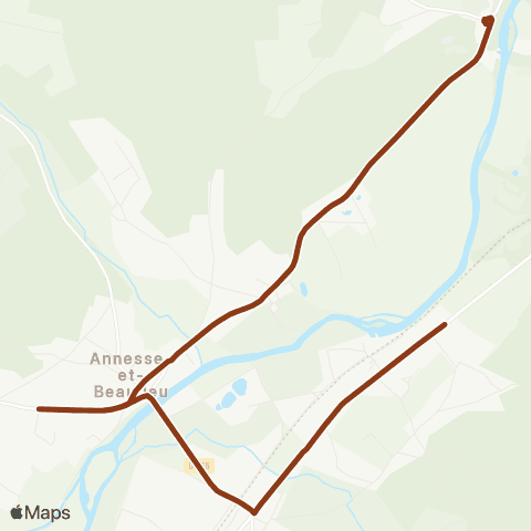 Péribus Ligne S11 map