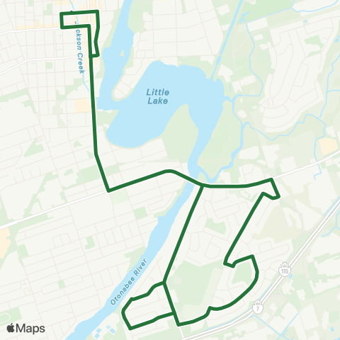 Peterborough Transit Otonabee map