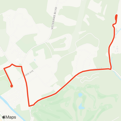 Pigeon Forge Mass Transit Dollywood map