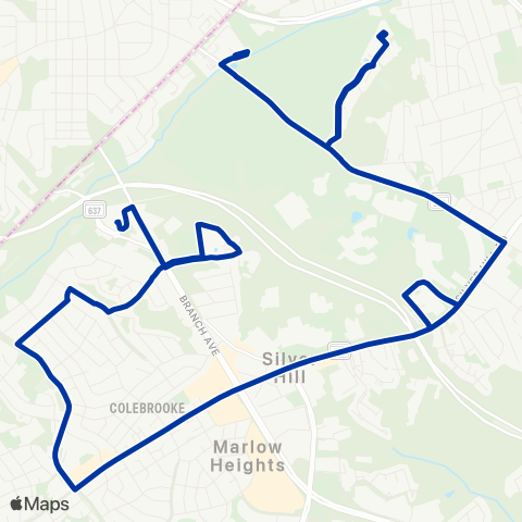 TheBus Naylor Rd - Capital Crossing Apartments map