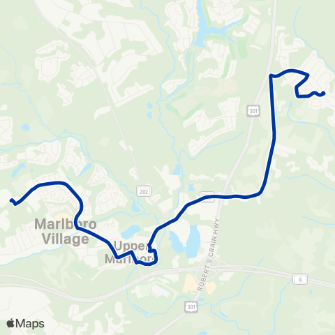 TheBus Marlboro Village - Marlboro Meadows map
