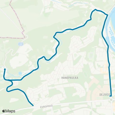 PID Dejvická - Bořislavka map