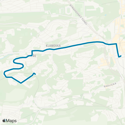 PID Na Knížecí - Šmukýřka map