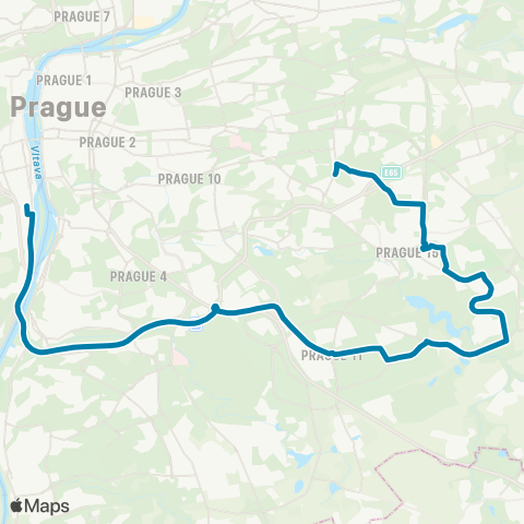 PID Smíchovské Nádraží - Skalka map