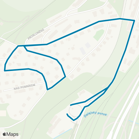 PID Hlubočepy - Žvahov - Hlubočepy map