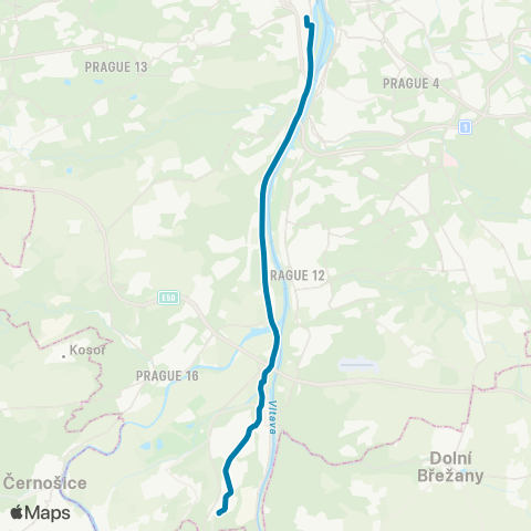 PID Smíchovské Nádraží - Baně map