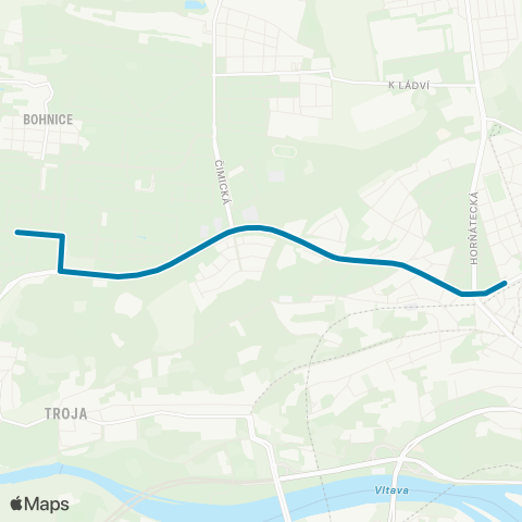 PID Kobylisy - Poliklinika Mazurská map