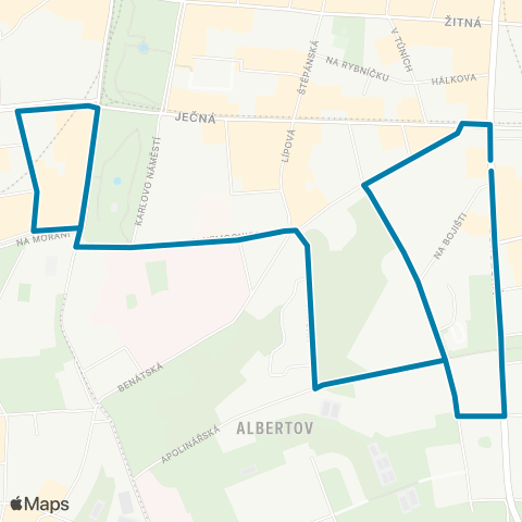 PID I.P.Pavlova - Karlovo Náměstí - I.P.Pavlova map