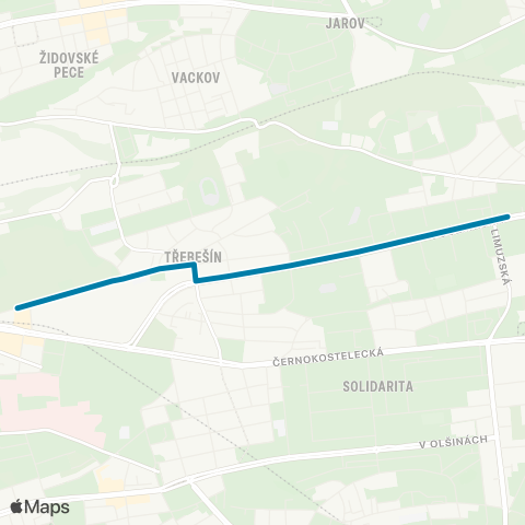 PID Želivského - Sídliště Malešice map