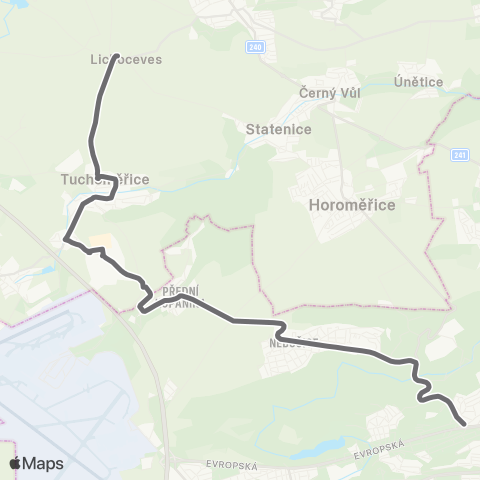 PID Praha,Bořislavka / Nádraží Veleslavín - Lichoceves map