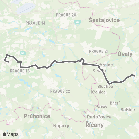 PID Praha,Skalka / Sídliště Skalka - Škvorec map