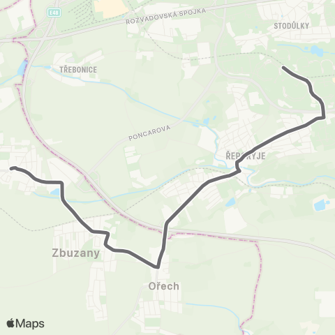 PID Praha,Luka - Jinočany map