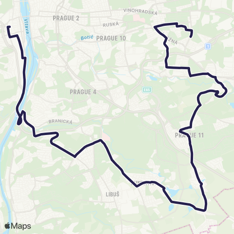 PID Anděl - Skalka map