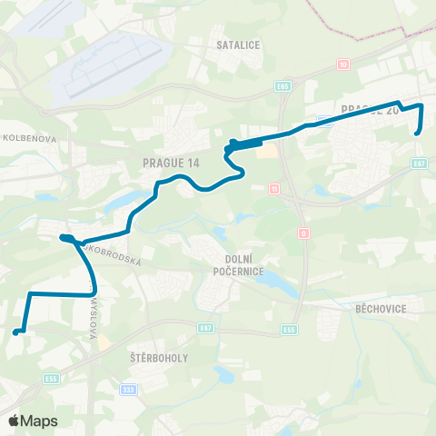 PID Depo Hostivař - Ve Žlíbku map
