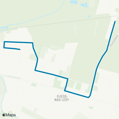 PID Nádraží Klánovice - Blatov Sever map