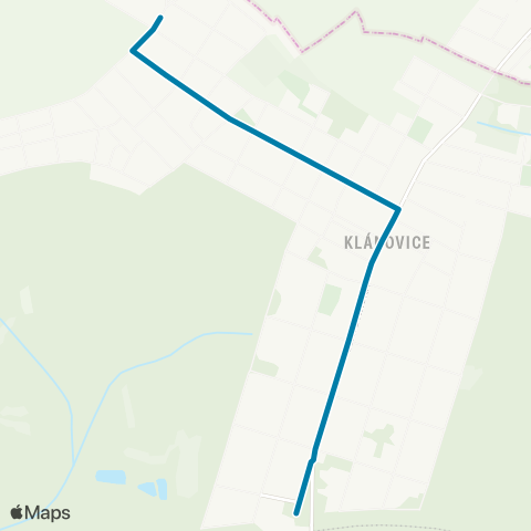 PID Nádraží Klánovice-Sever - Nepasické Náměstí map