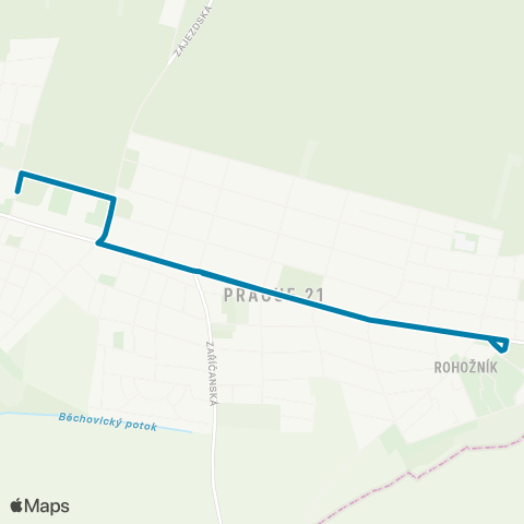 PID Sudějovická - Hulická map