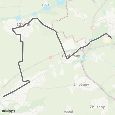 PID Praha,Zličín - Chýně - Rudná map