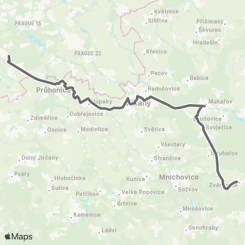 PID Praha,Opatov - Zvánovice map