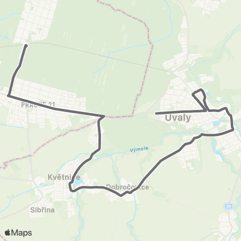 PID Praha,Nádraží Klánovice - Úvaly map