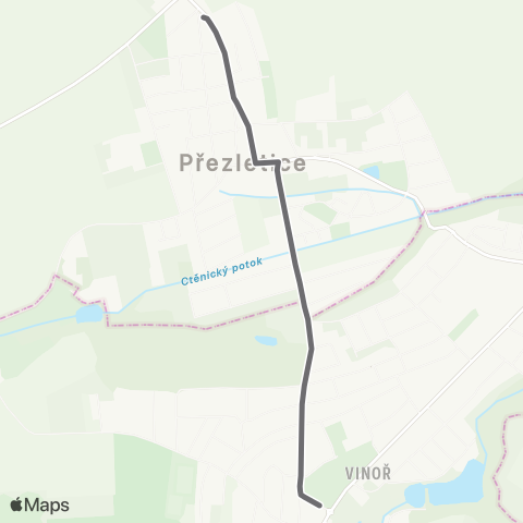 PID Praha,Vinoř - Přezletice map