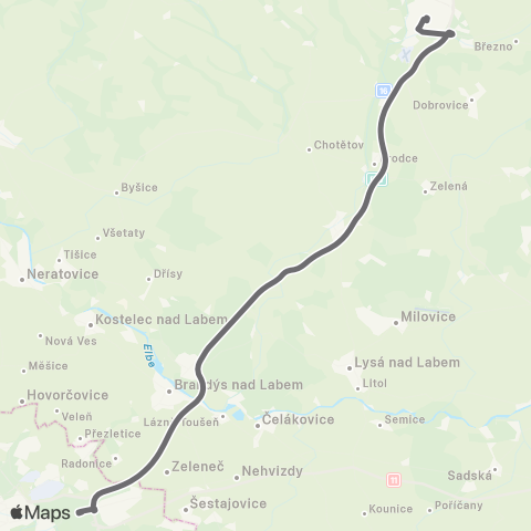 PID Praha,Černý Most - Mladá Boleslav - Jičín map