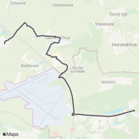 PID Praha,Nádraží Veleslavín - Středokluky map