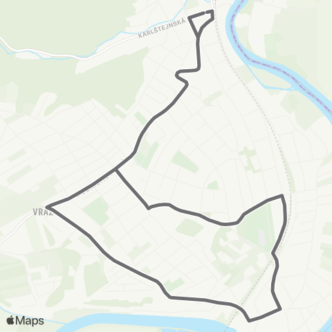 PID Praha,Sídliště Radotín - Karlík map