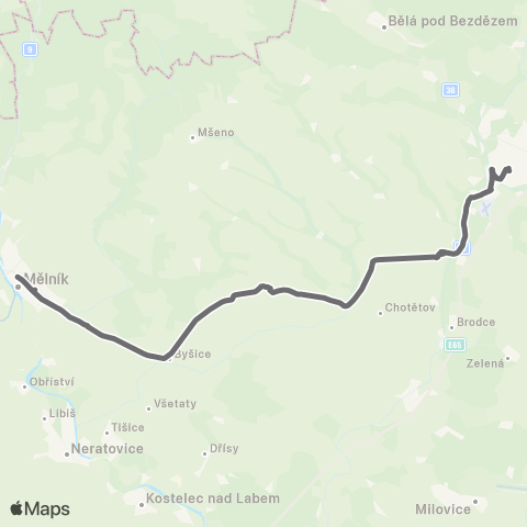 PID Mladá Boleslav - Mělník - Roudnice Nad Labem map
