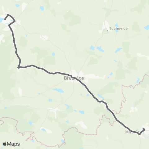 PID Nepomuk - BřEznice - Mirovice map