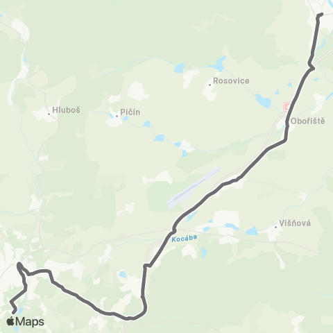 PID DobřÍš - PřÍbram map