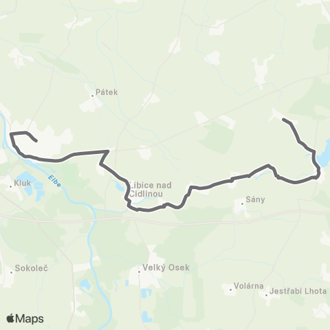 PID Poděbrady - Opolany - Hradčany map