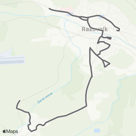 PID Lubná - Rakovník - Olešná map