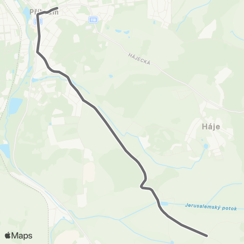 PID Mhd Příbram 565 Jiráskovy Sady - Sázky - Jesenice map