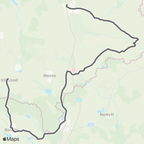 PID Střezimíř - Miličín map