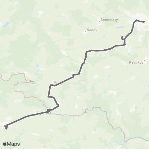 PID Rakovník - Čistá - Kralovice map