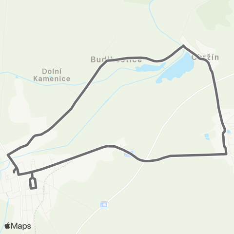 PID Velvary - Chržín,Budihostice - Velvary map
