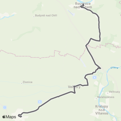 PID Kladno - Slaný - Roudnice Nad Labem map