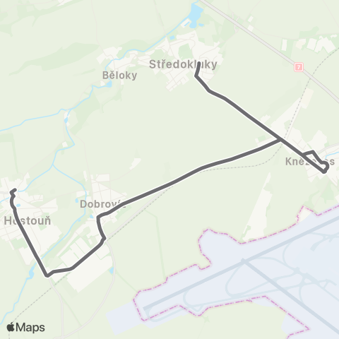 PID Hostouň - StřEdokluky map