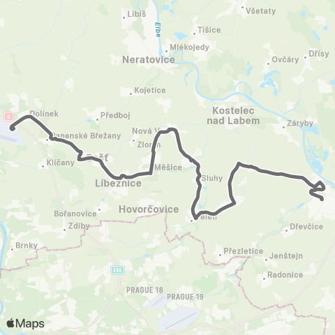 PID Brandýs Nad Labem-Stará Boleslav - Odolena Voda map