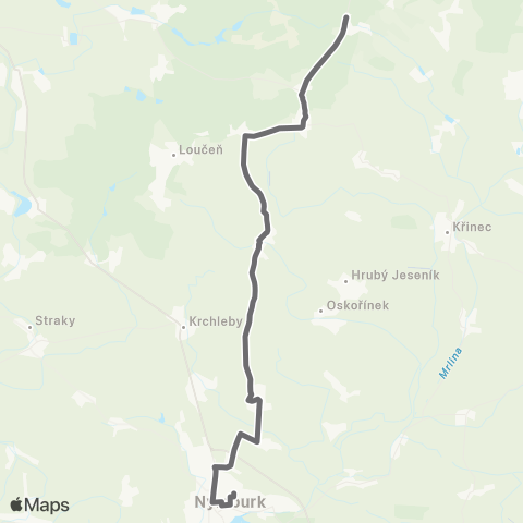 PID Nymburk - Loučeň - Seletice map