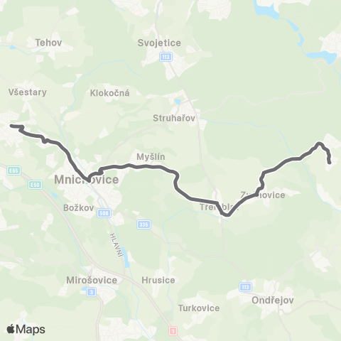 PID Strančice - Mnichovice - Zvánovice - Černé Voděrady map