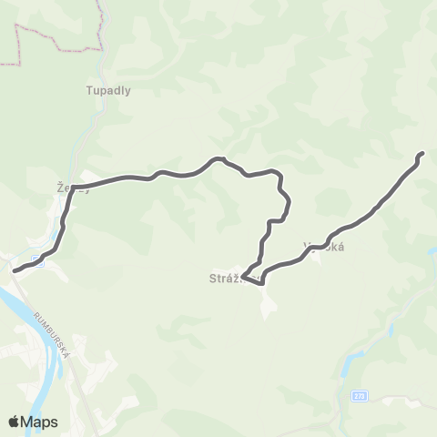 PID LiběChov - Vysoká - KokořÍn map