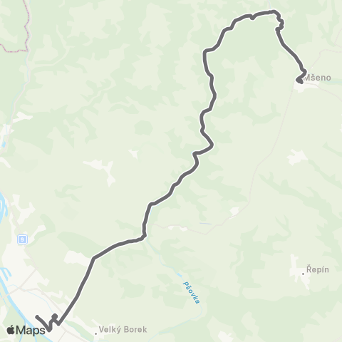 PID Mělník - Kokořín - Mšeno map