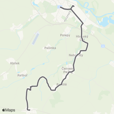 PID Kolín - Červené Pečky - Suchdol map