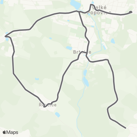 PID Velké Popovice - Kamenice,Všedobrovice - Velké Popovice map