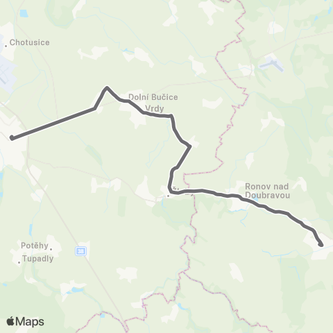 PID Čáslav - Žleby - Třemošnice map