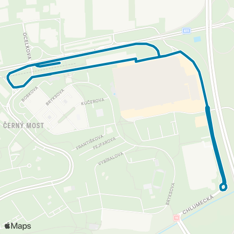 PID Černý Most - Ikea Černý Most - Černý Most map